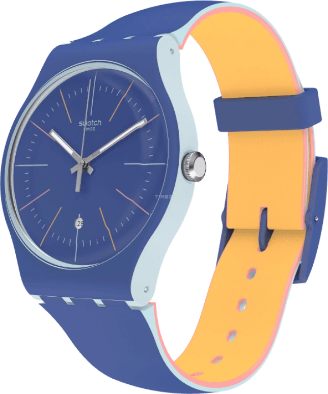 Swatch,Originals 41mm,41mm,Plastic,Blue,SUOS403