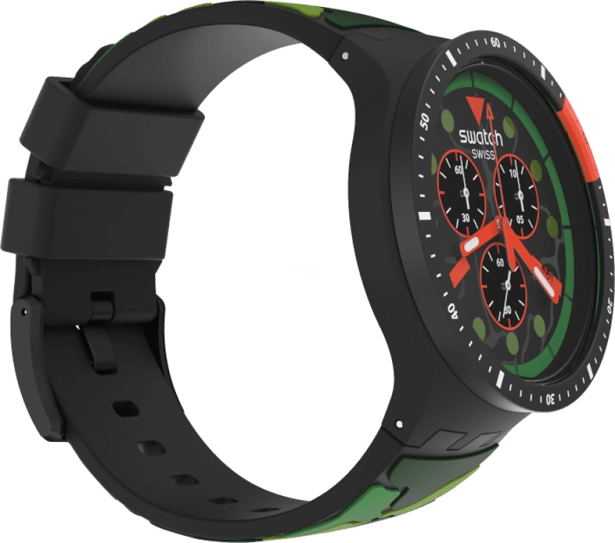 Swatch,THE BOLD 47mm,47mm,Plastic,Black,SB02B409