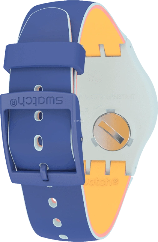 Swatch,Originals 41mm,41mm,Plastic,Blue,SUOS403