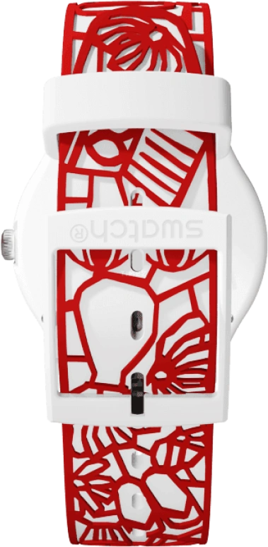 Swatch,Originals 41mm,41mm,Plastic,White,Closed,SUOZ259C