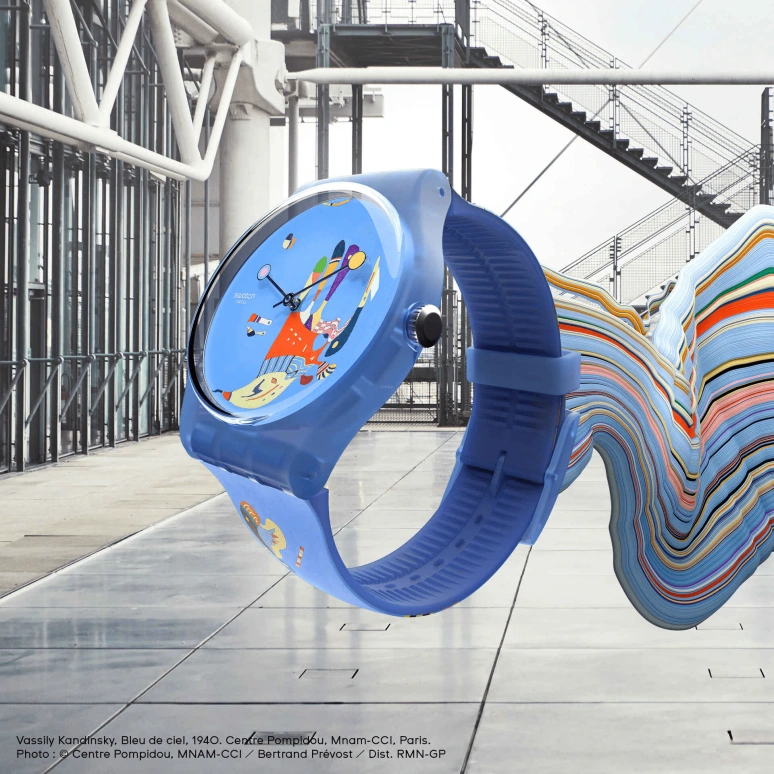 Swatch,Originals 41mm,41mm,Plastic,Blue,Quartz,Sapphire,Crystal Glass,Round,SUOZ342