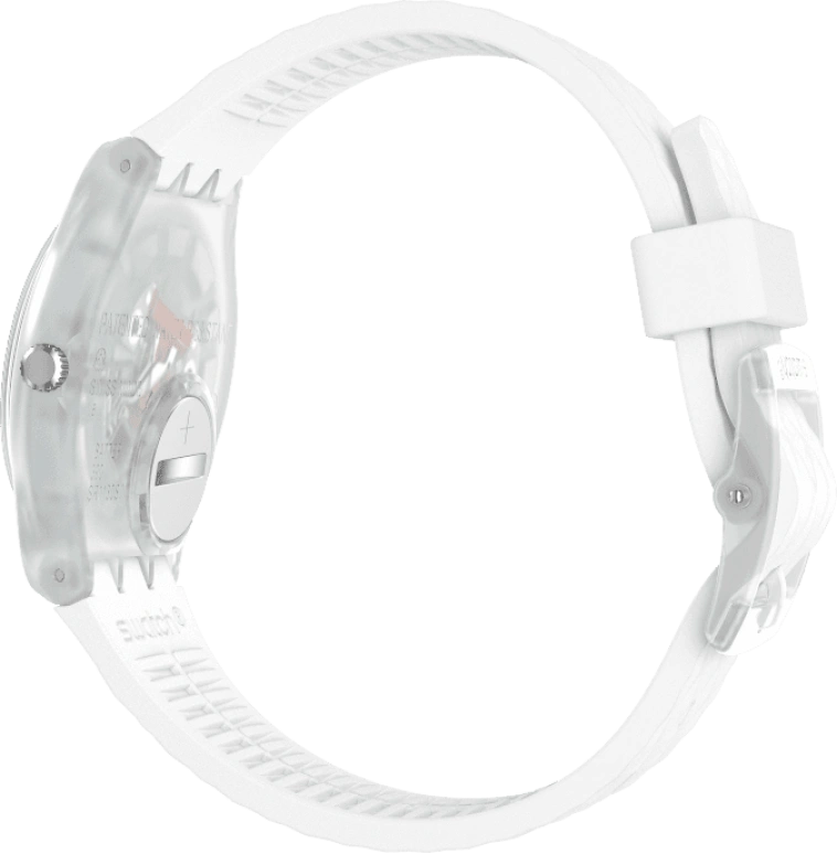 Swatch,Originals 34mm,34mm,Plastic,White,Quartz,Baton,GE286
