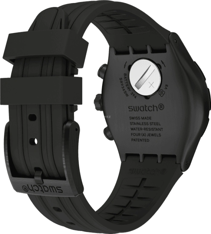 Swatch,IRONY 43x49mm,43x49mm,Black,YVB409