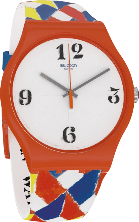Swatch,Originals 41mm,41mm,Plastic,White,Sapphire,Crystal Glass,SUOZ312S
