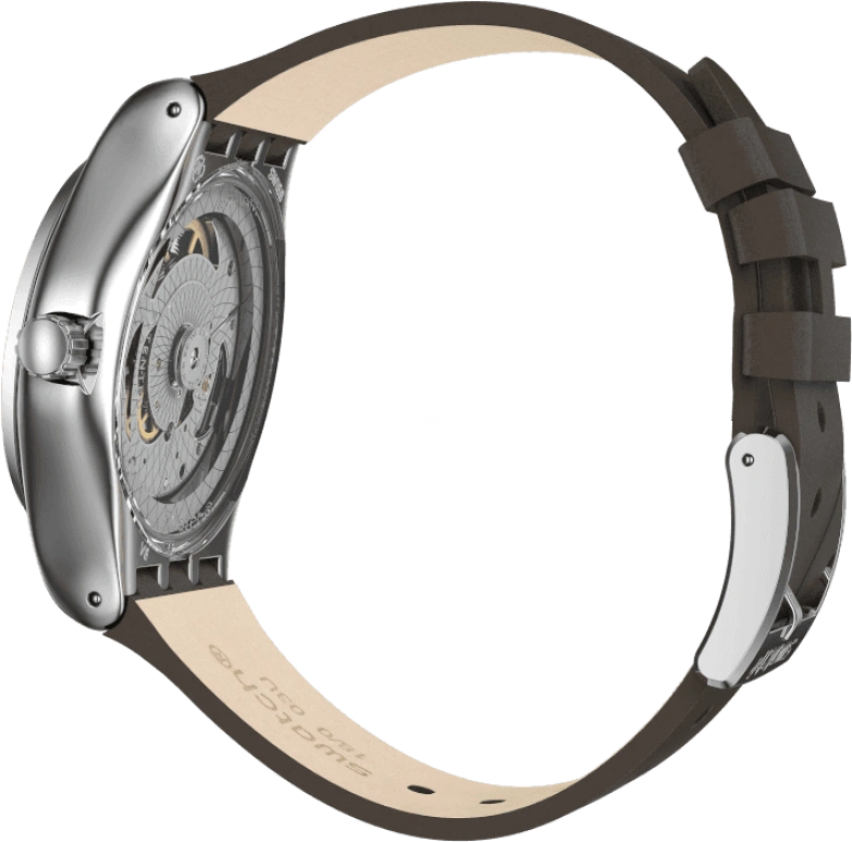Swatch,IRONY 42mm,42mm,Blue,Open,YIZ405