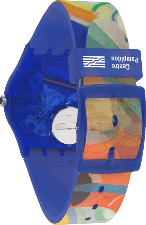 Swatch,Originals 34mm,34mm,Plastic,Multi-Color,Quartz,Sapphire,Crystal Glass,Round,GZ712