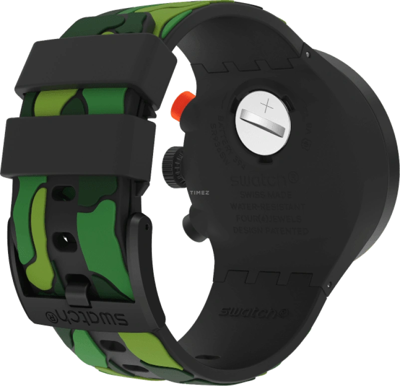 Swatch,THE BOLD 47mm,47mm,Plastic,Black,SB02B409