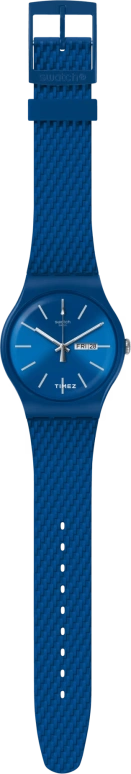 Swatch,Originals 41mm,41mm,Plastic,Blue,Quartz,Tonneau,SUON711