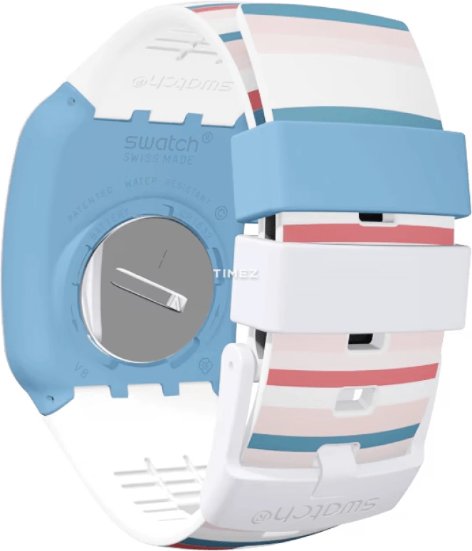 Swatch,DIGITAL 39mm,39mm,Plastic,Grey,Quartz,Other,Blue,SURN107