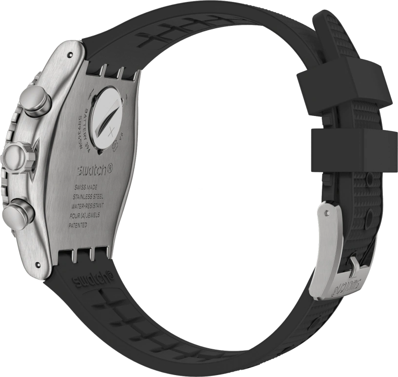 Swatch,IRONY 43mm,43mm,Stainless Steel,Black,YVS487