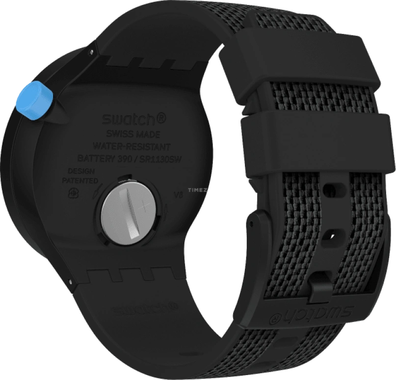 Swatch,THE BOLD 47mm,47mm,Plastic,Black,Sapphire,Crystal Glass,SO27B118