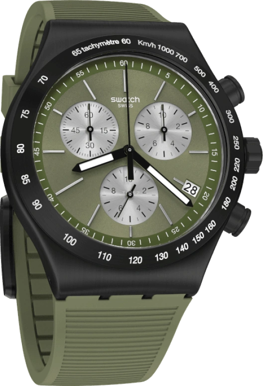 Swatch,IRONY 43x49mm,43x49mm,Green,YVB411