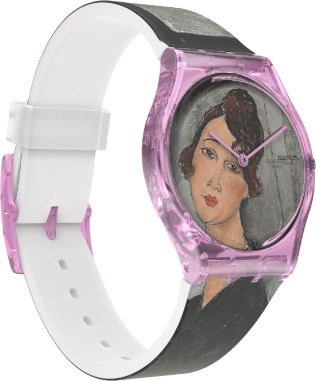 Swatch,Originals 34mm,34mm,Plastic,Multi-Color,Quartz,Sapphire,Crystal Glass,Round,GZ356