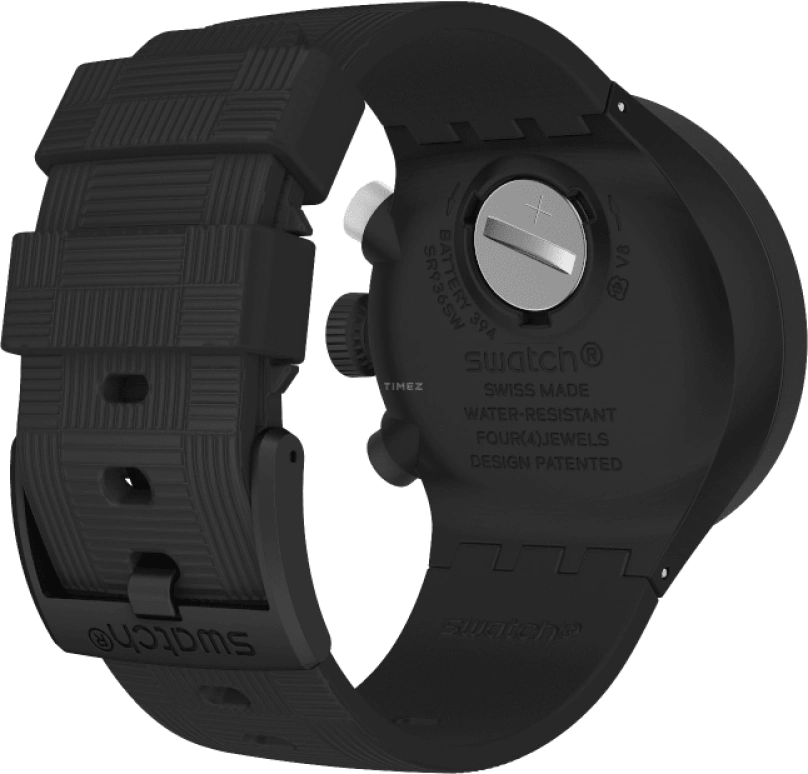Swatch,THE BOLD 47mm,47mm,Plastic,Sapphire,Crystal Glass,SB02B404
