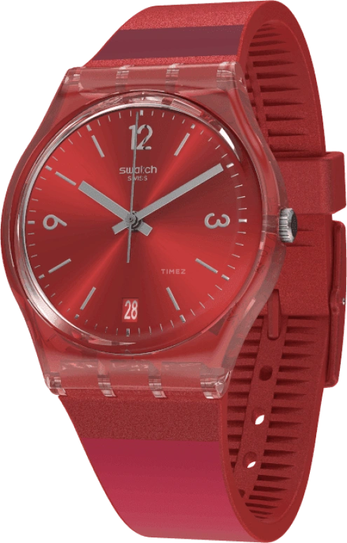 Swatch,Originals 34x39.20mm,34x39.20mm,Plastic,Red,GR406