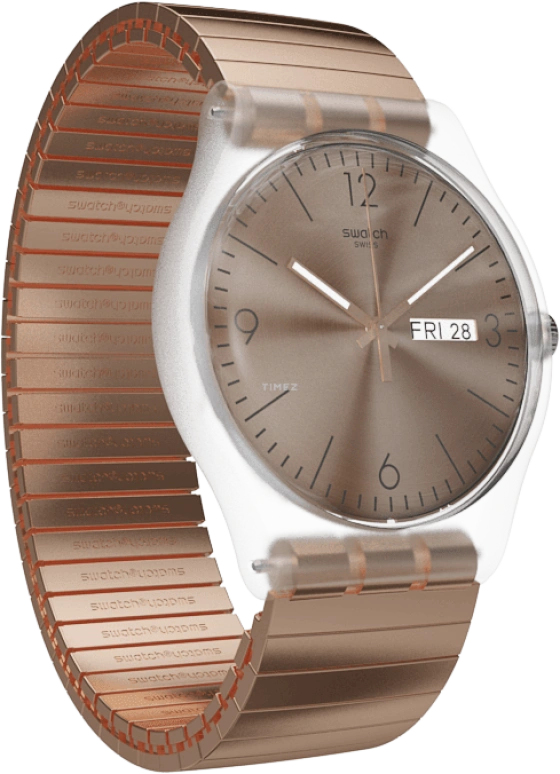 Swatch,Originals 41mm,41mm,Plastic,Gold,SUOK707