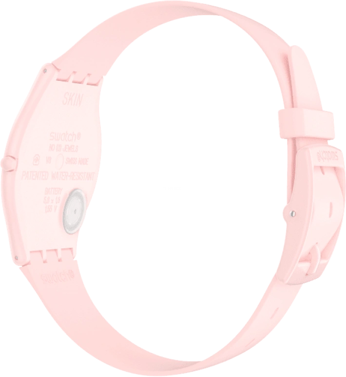 Swatch,SKIN 34mm,34mm,Ceramic,Pink,Closed,SS09P100