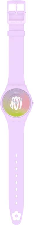 Swatch,SKIN 34mm,34mm,Ceramic,Multi-Color,Quartz,Round,Pink,SS09V101