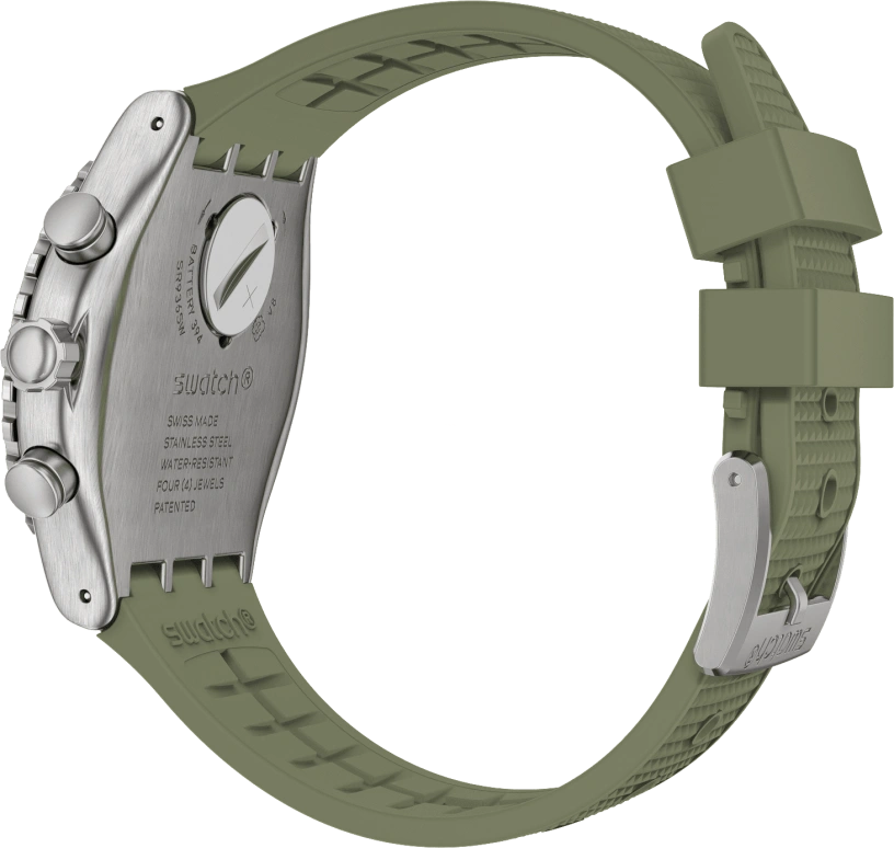 Swatch,IRONY 43mm,43mm,Stainless Steel,Green,YVS488