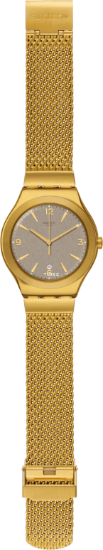 Swatch,IRONY 42.70mm,42.70mm,Stainless Steel,Brown,Quartz,Day,Tonneau,YWG409M