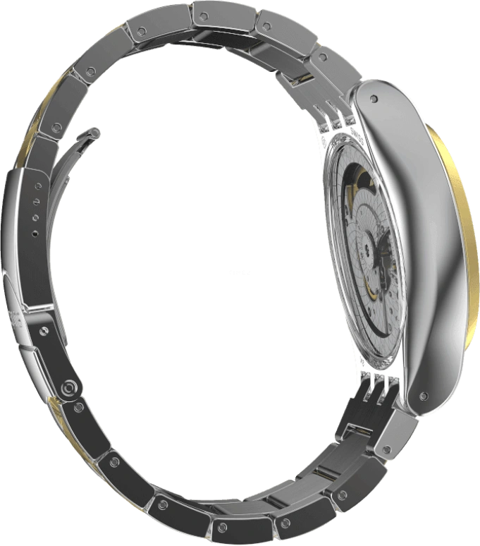 Swatch,IRONY 42mm,42mm,Gold,Open,YIS429G