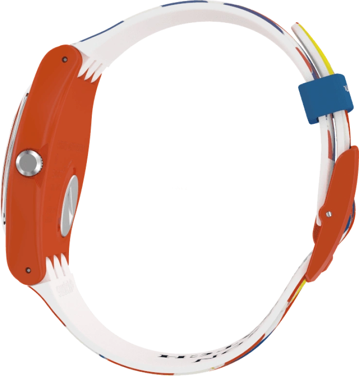 Swatch,Originals 41mm,41mm,Plastic,White,Sapphire,Crystal Glass,SUOZ312S