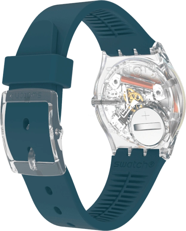 Swatch,Originals 34x39.20mm,34x39.20mm,Plastic,Coffee,Cyan,GE721