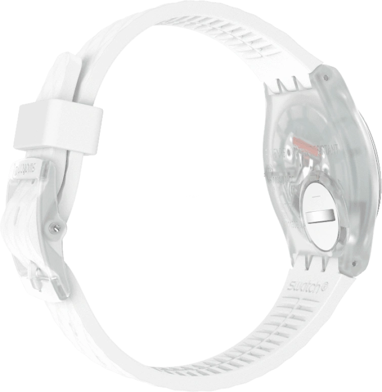 Swatch,Originals 34mm,34mm,Plastic,White,Quartz,Baton,GE286