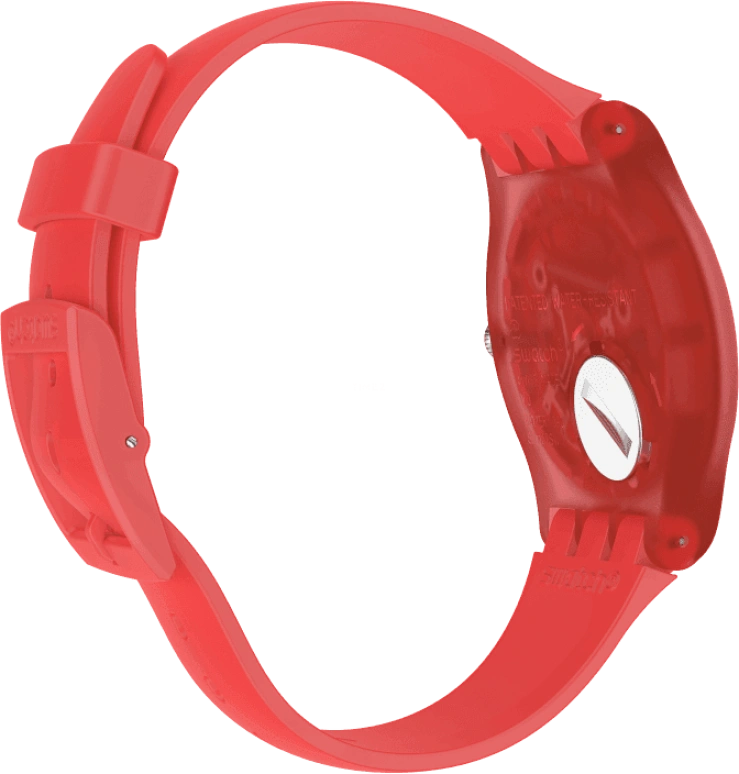 Swatch,Originals 41mm,41mm,Plastic,Red,SUOO105