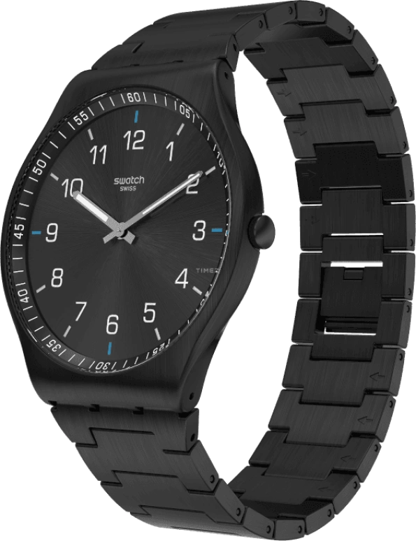 Swatch,SKIN ,Stainless Steel,Black,SS07B100G