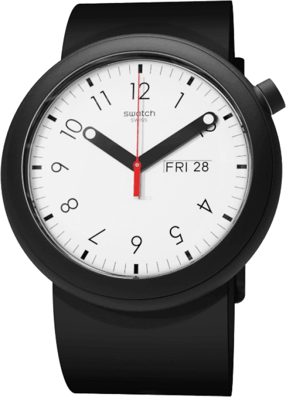 Swatch,Originals 45mm,45mm,Plastic,White,PNB700