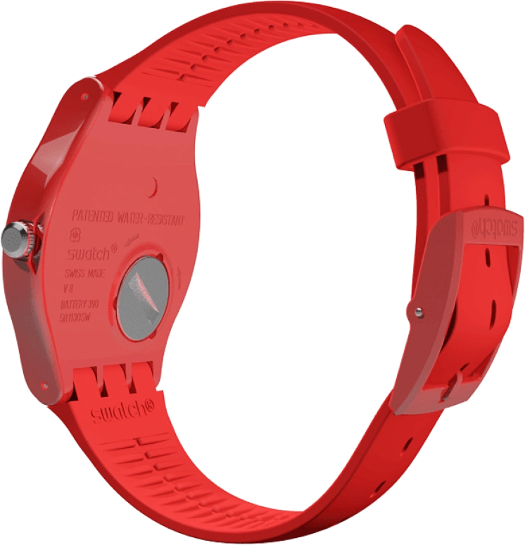 Swatch,Originals 41mm,41mm,Plastic,Red,SUOR106