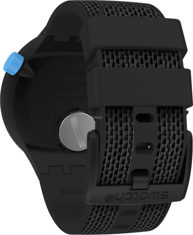 Swatch,THE BOLD 47mm,47mm,Plastic,Black,Sapphire,Crystal Glass,SO27B118