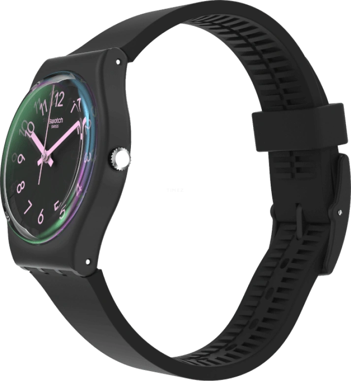 Swatch,Originals 34mm,34mm,Plastic,Black,Closed,GB330