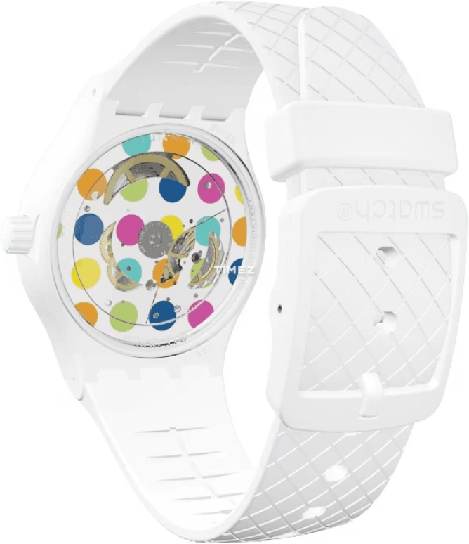 Swatch,Sistem 51 42mm,42mm,Plastic,White,Automatic,Day,90hours,SUTW403
