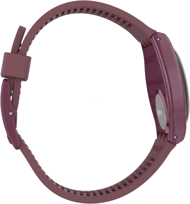 Swatch,Originals 34mm,34mm,Plastic,Purple Red,Closed,GR405