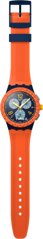 Swatch,Originals 42mm,42mm,Composite,Blue,Quartz,Chronograph,Day,SUSI400