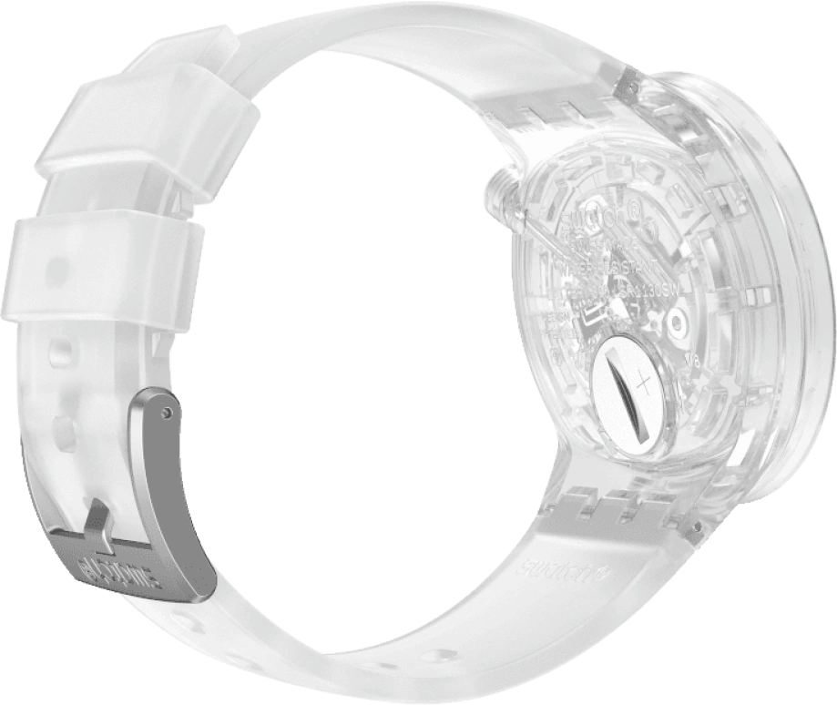 Swatch,THE BOLD 47mm,47mm,Plastic,Transparent,SO27E100