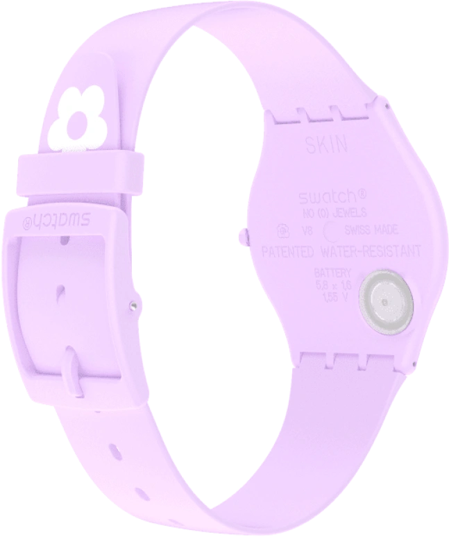 Swatch,SKIN 34mm,34mm,Ceramic,Multi-Color,Quartz,Round,Pink,SS09V101
