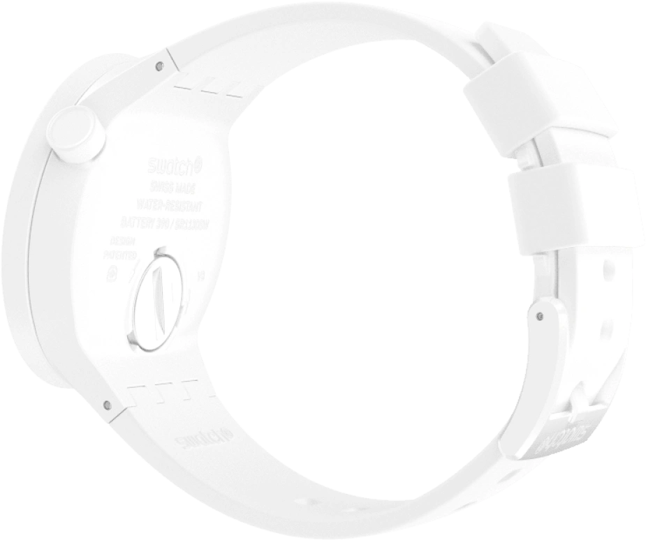 Swatch,THE BOLD 47mm,47mm,Plastic,White,SO27Z106