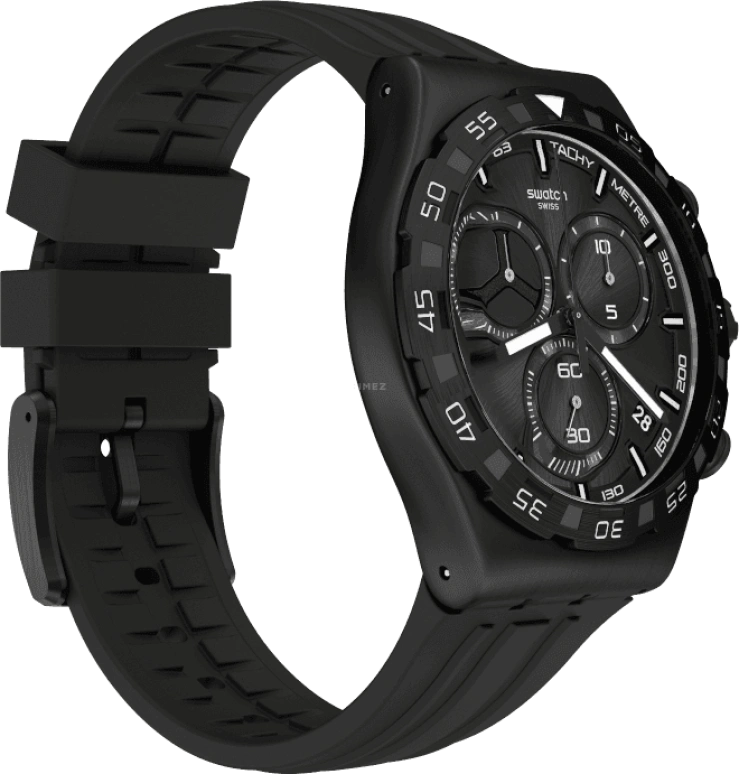 Swatch,IRONY 43x49mm,43x49mm,Black,YVB409