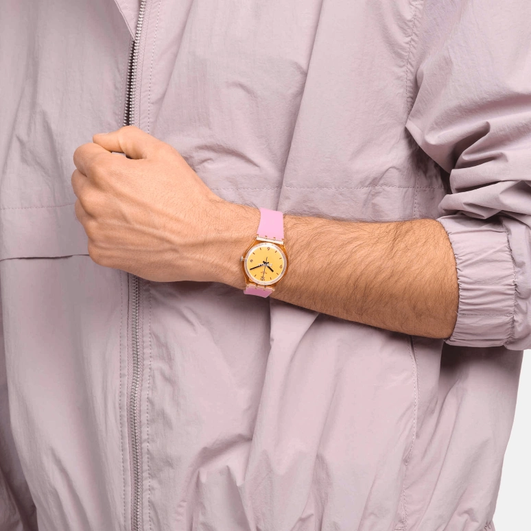 Swatch,Other 34mm,34mm,Bio-sourced,Orange,Quartz,Sapphire,Round,SO28O401
