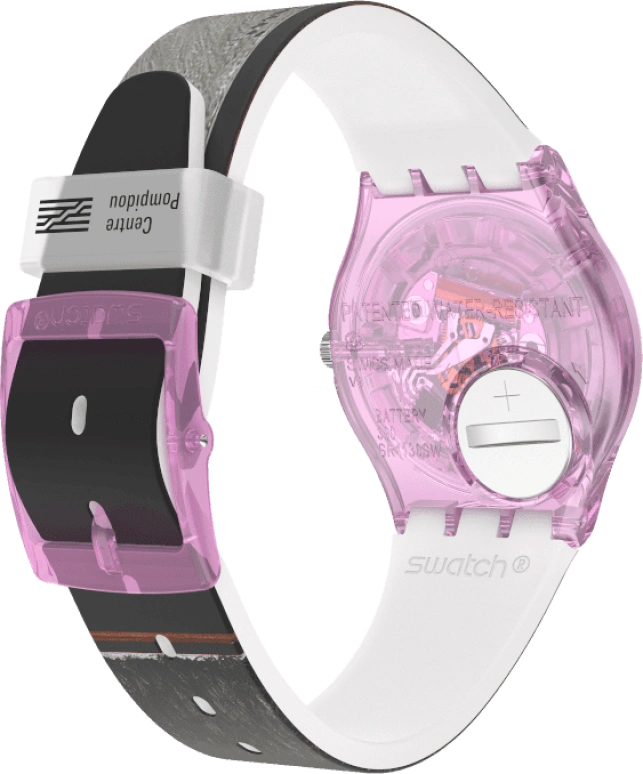 Swatch,Originals 34mm,34mm,Plastic,Multi-Color,Quartz,Sapphire,Crystal Glass,Round,GZ356