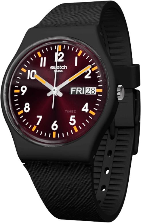 Swatch,Originals 34mm,34mm,Plastic,Red,GB753