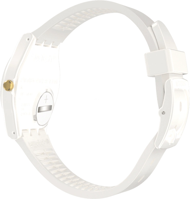 Swatch,Other 34mm,34mm,Plastic,White,Sapphire,Crystal Glass,GZ711