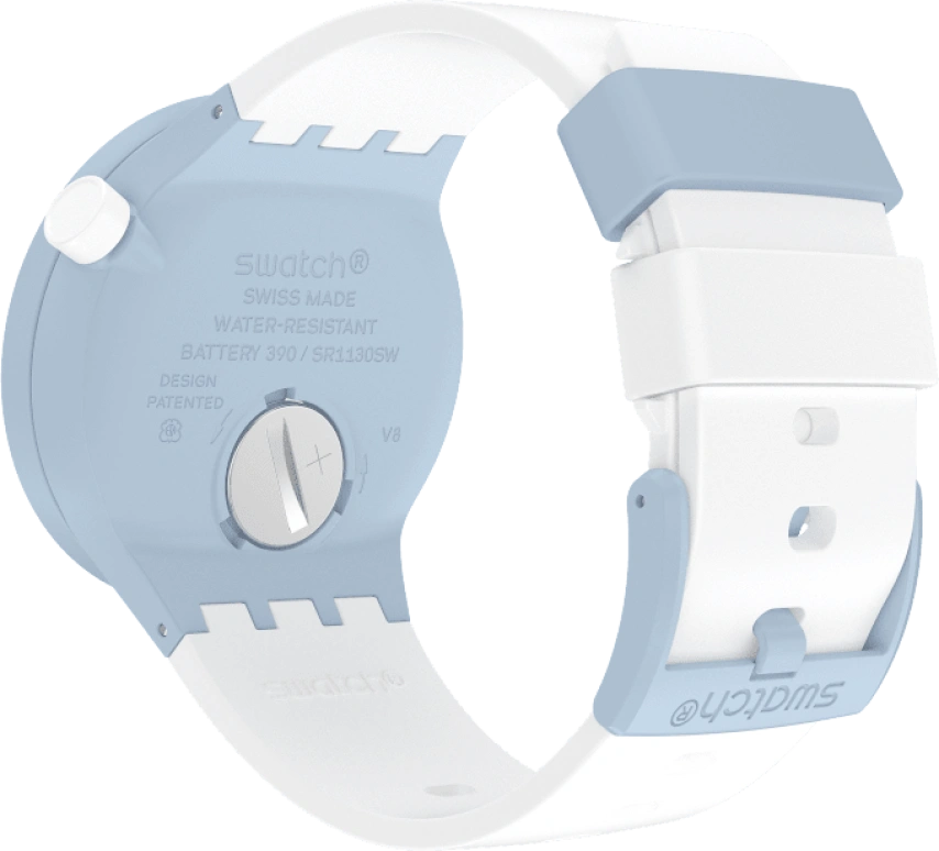 Swatch,THE BOLD 47mm,47mm,Bioceramic,Ceramic,White,SB03N101