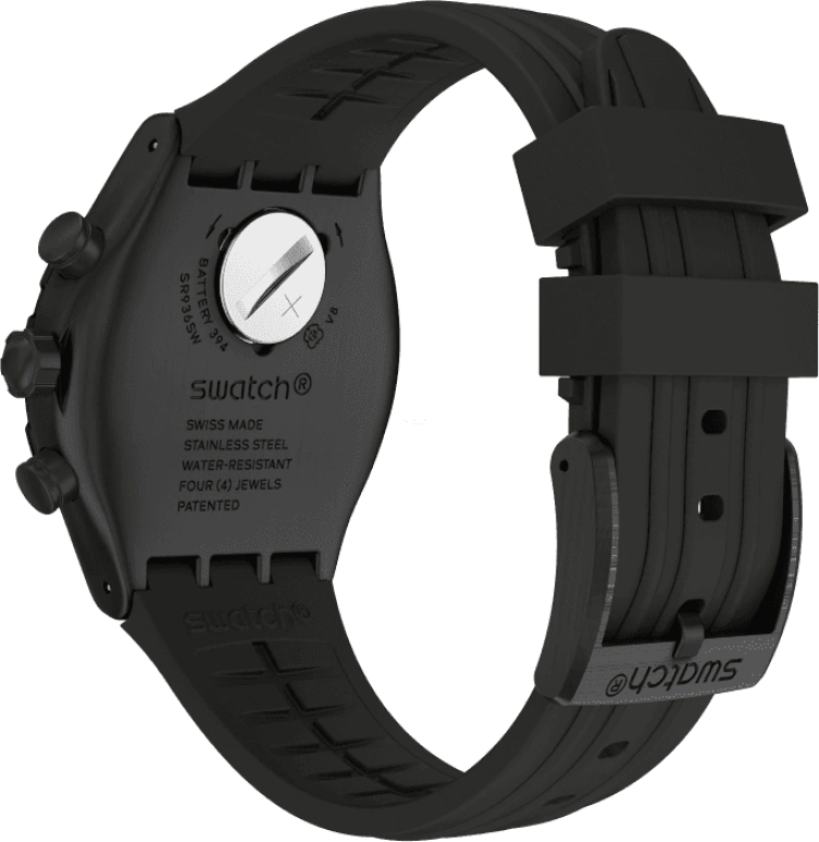 Swatch,IRONY 43x49mm,43x49mm,Black,YVB409