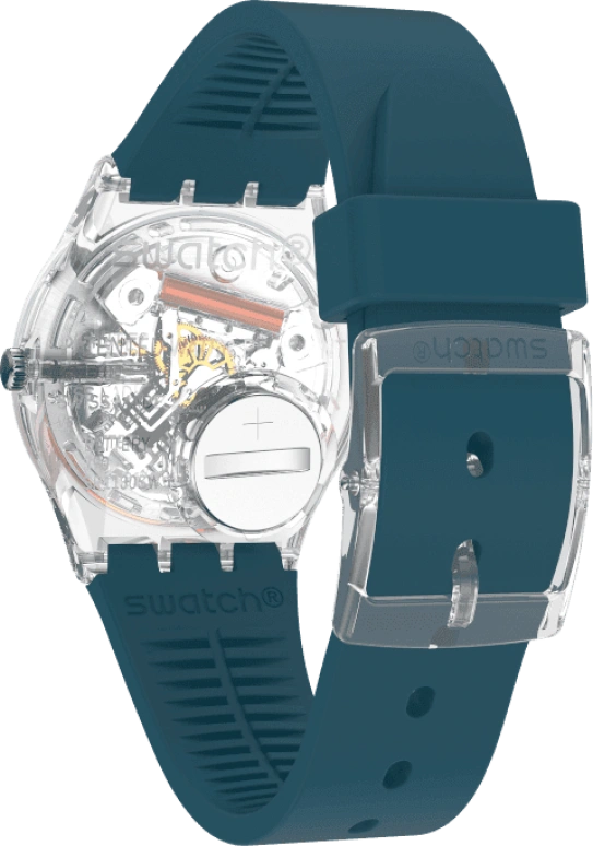 Swatch,Originals 34x39.20mm,34x39.20mm,Plastic,Coffee,Cyan,GE721