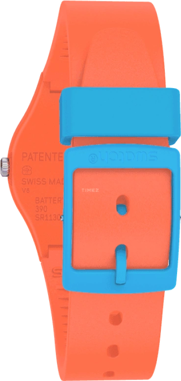Swatch,Originals 34mm,34mm,Plastic,Blue,GO121
