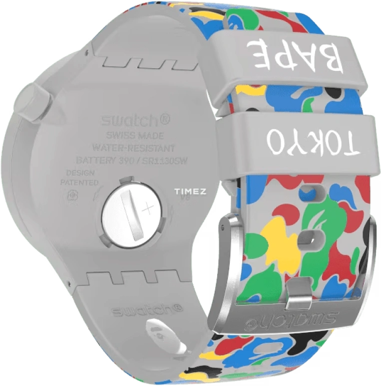Swatch,THE BOLD 47mm,47mm,Plastic,Grey,Quartz,Date,Day,SO27Z709